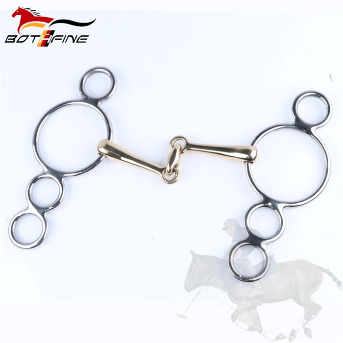 Show Jump French Link 4 Ring Gag